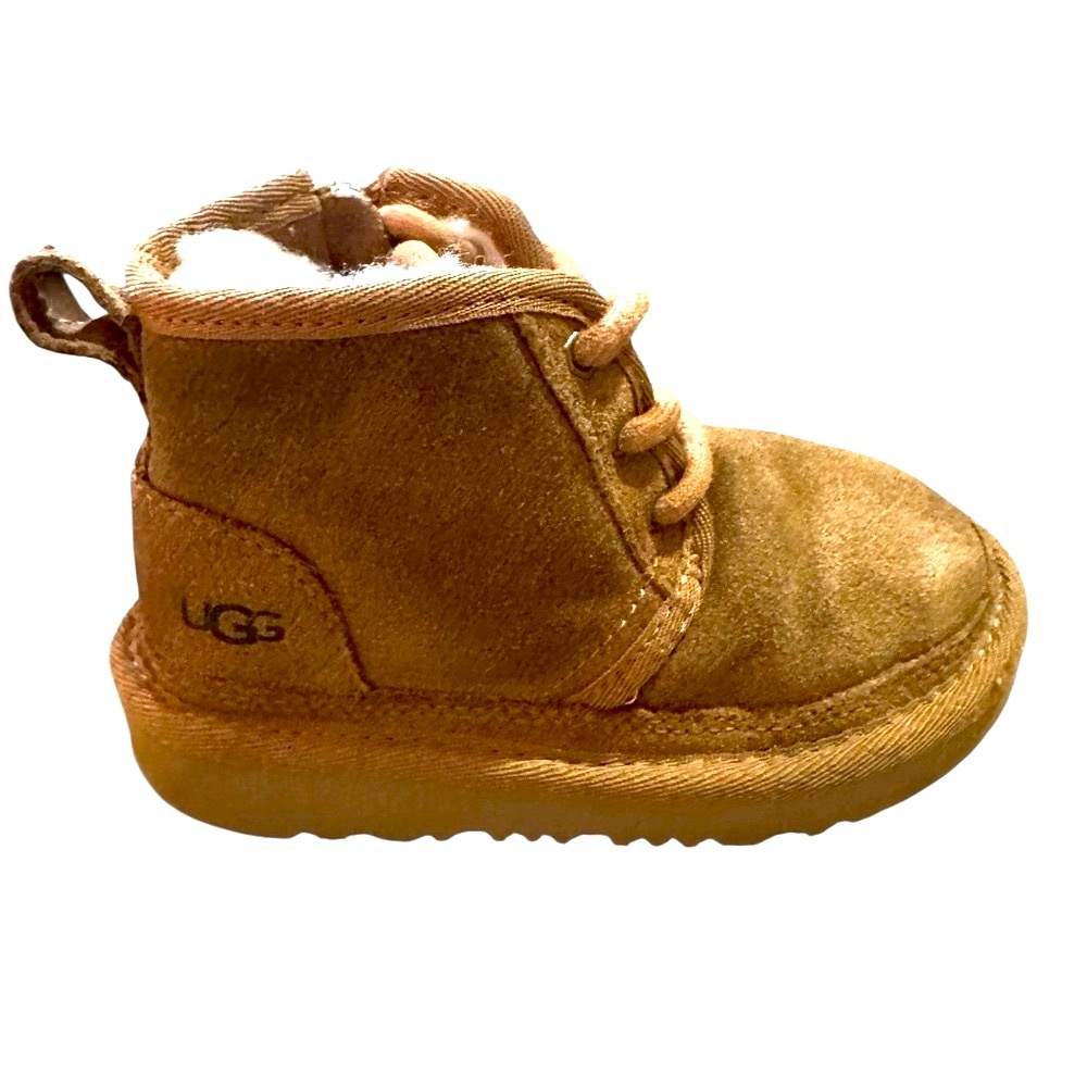 UGG Neumel Zip and Lace Up Toddler Booties Chestnut | EU 26 = US 9.5 Unisex